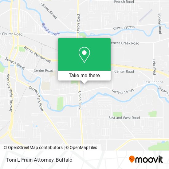 Toni L Frain Attorney map