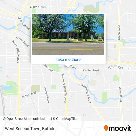West Seneca Town map