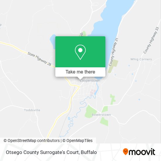 Mapa de Otsego County Surrogate's Court