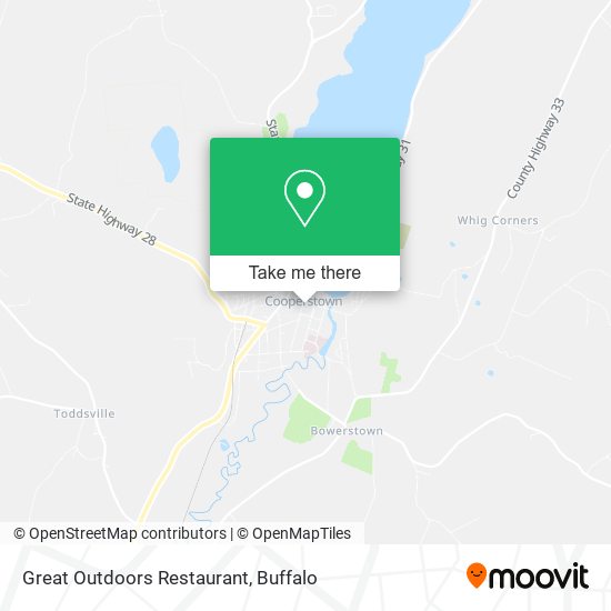 Great Outdoors Restaurant map