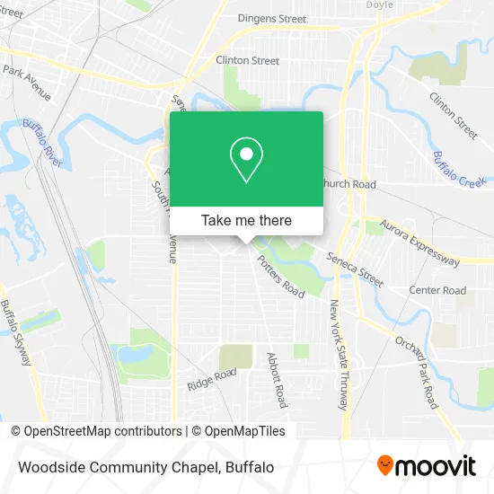 Woodside Community Chapel map
