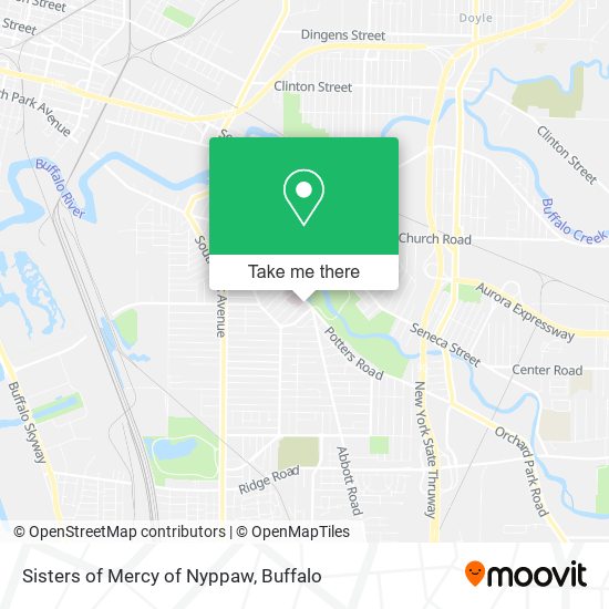 Sisters of Mercy of Nyppaw map