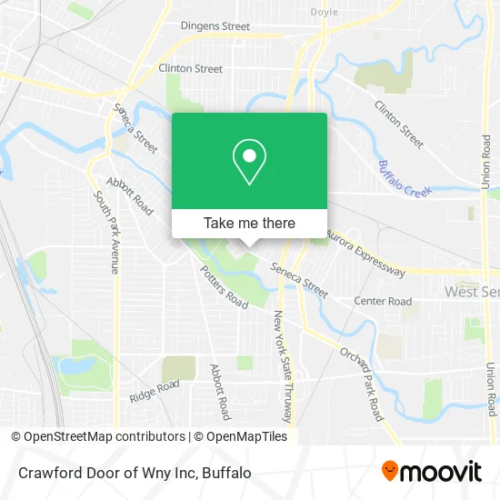 Crawford Door of Wny Inc map