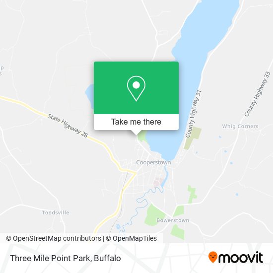 Three Mile Point Park map