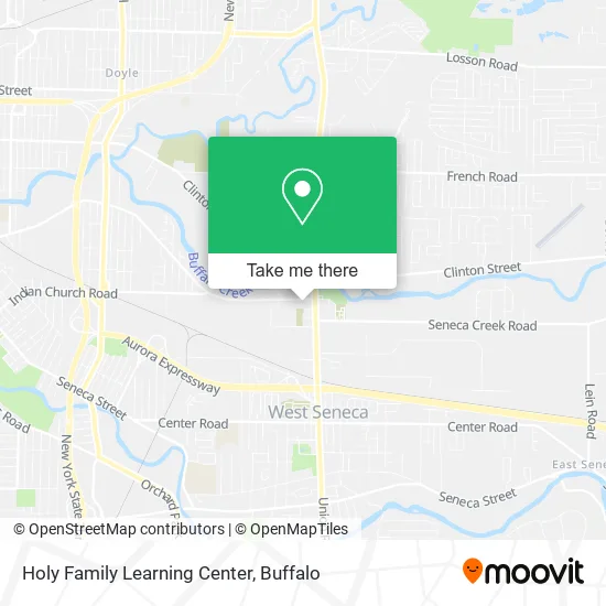 Holy Family Learning Center map