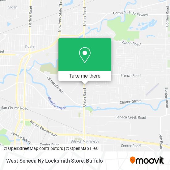 Mapa de West Seneca Ny Locksmith Store