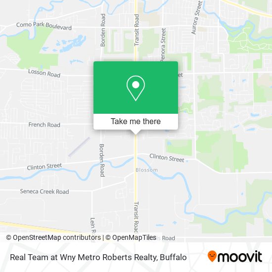 Real Team at Wny Metro Roberts Realty map
