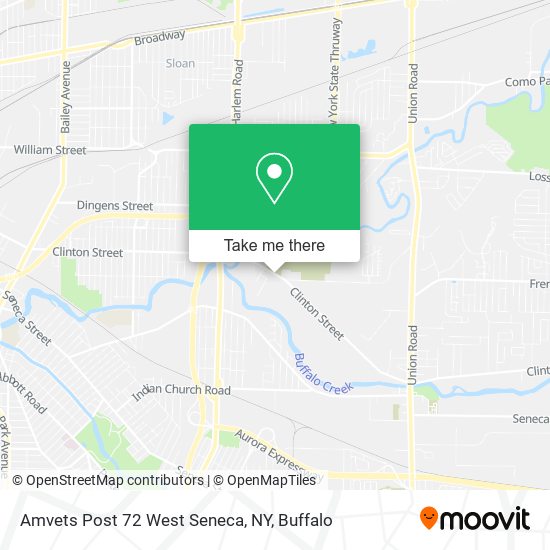 Mapa de Amvets Post 72 West Seneca, NY