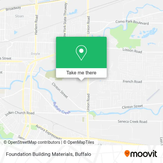 Foundation Building Materials map