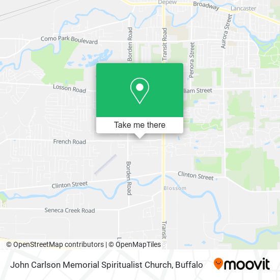 Mapa de John Carlson Memorial Spiritualist Church