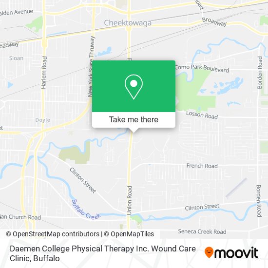 Daemen College Physical Therapy Inc. Wound Care Clinic map
