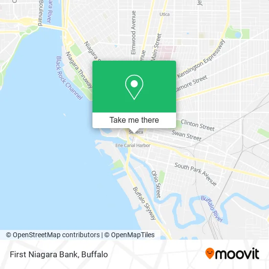 First Niagara Bank map