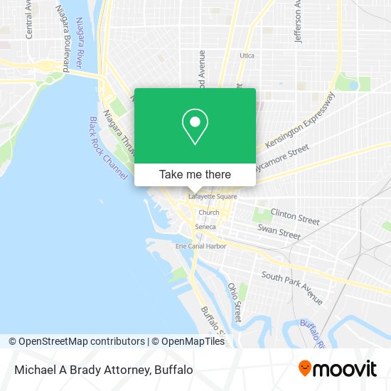 Michael A Brady Attorney map