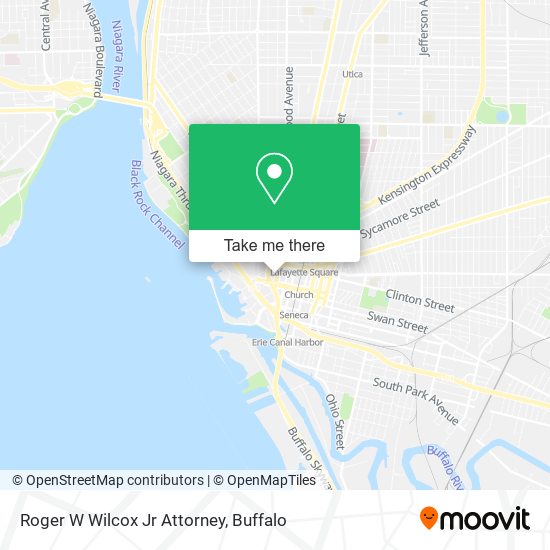 Roger W Wilcox Jr Attorney map