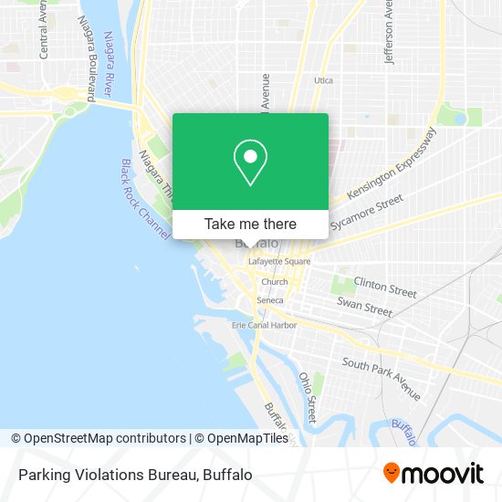 Parking Violations Bureau map