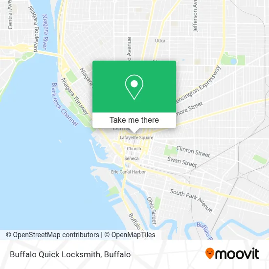 Buffalo Quick Locksmith map
