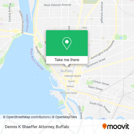 Dennis K Shaeffer Attorney map