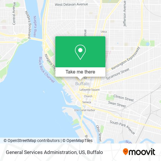 General Services Administration, US map