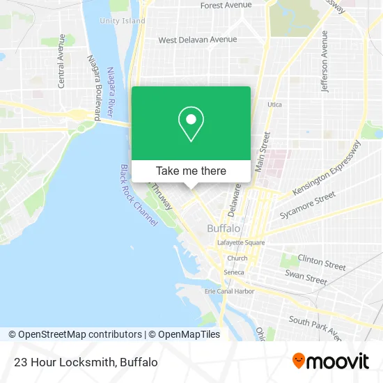 23 Hour Locksmith map