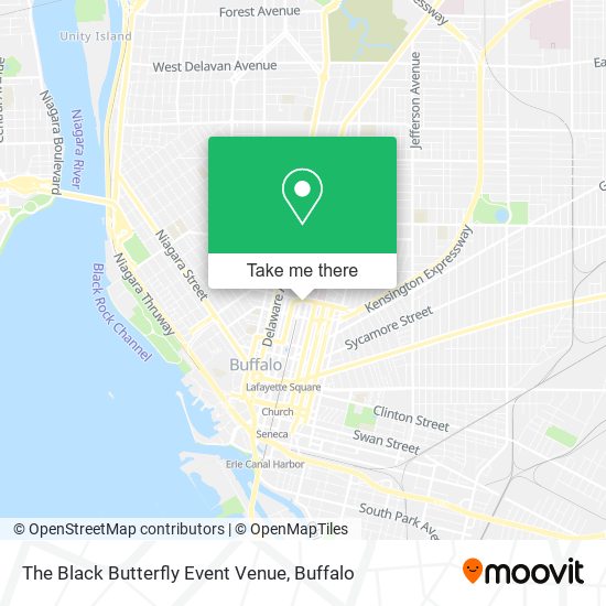 The Black Butterfly Event Venue map