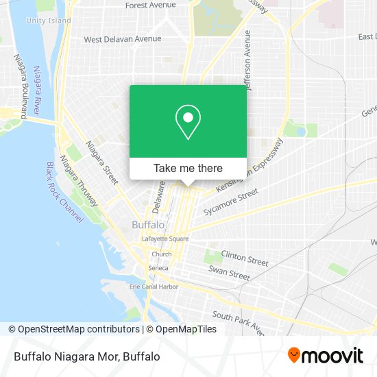 Mapa de Buffalo Niagara Mor