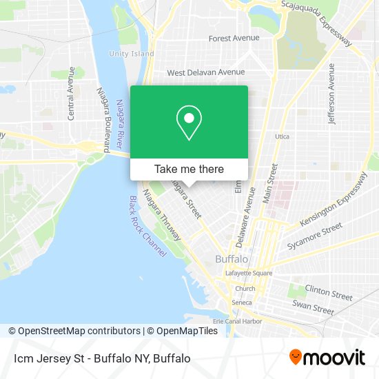 Mapa de Icm Jersey St - Buffalo NY