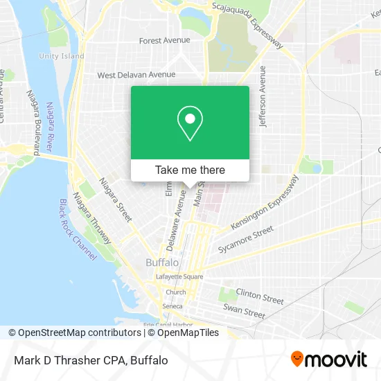 Mark D Thrasher CPA map
