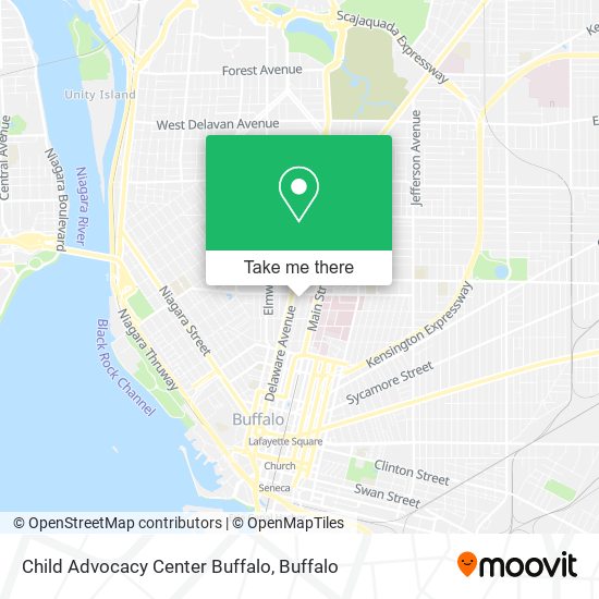 Mapa de Child Advocacy Center Buffalo