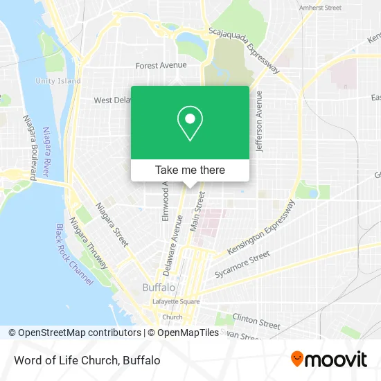 Word of Life Church map