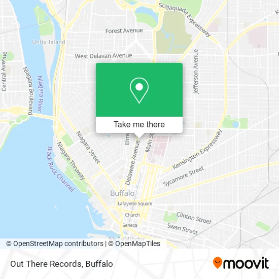 Out There Records map