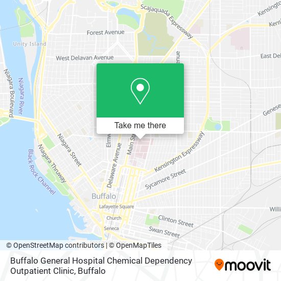Buffalo General Hospital Chemical Dependency Outpatient Clinic map