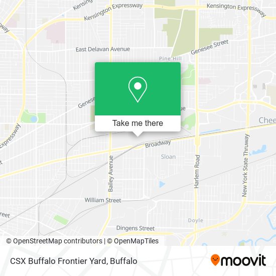 CSX Buffalo Frontier Yard map
