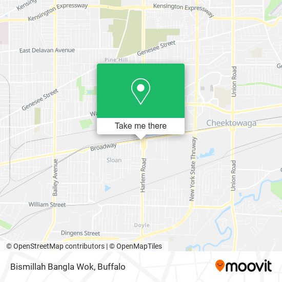 Bismillah Bangla Wok map