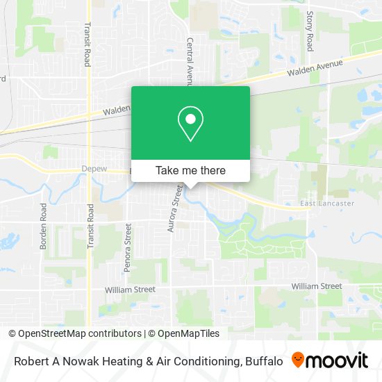 Robert A Nowak Heating & Air Conditioning map
