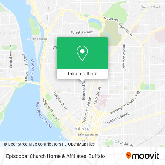 Episcopal Church Home & Affiliates map