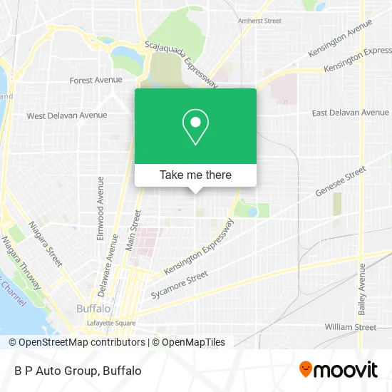 B P Auto Group map