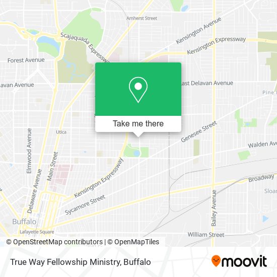 True Way Fellowship Ministry map
