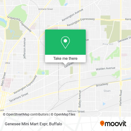 Mapa de Genesee Mini Mart Expr