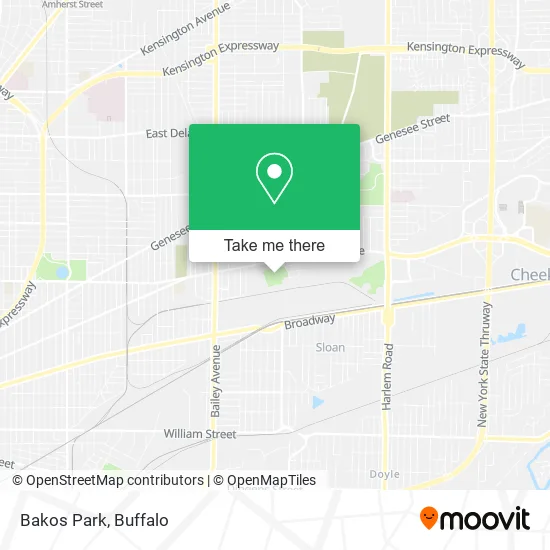 Bakos Park map