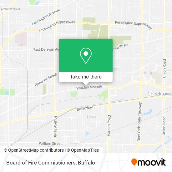 Board of Fire Commissioners map