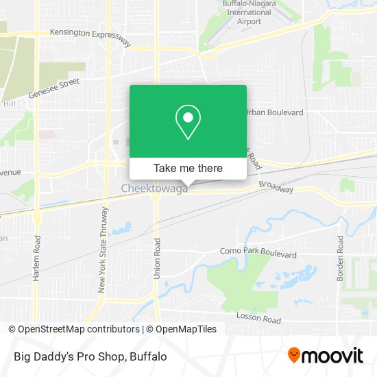 Big Daddy's Pro Shop map