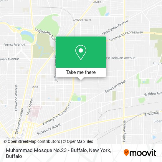 Muhammad Mosque No.23 - Buffalo, New York map