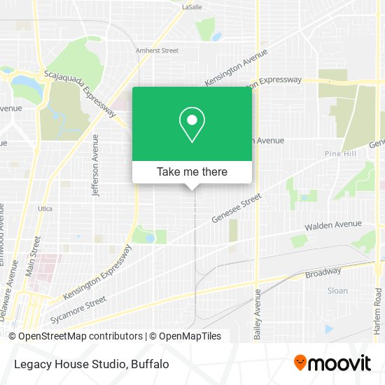 Legacy House Studio map