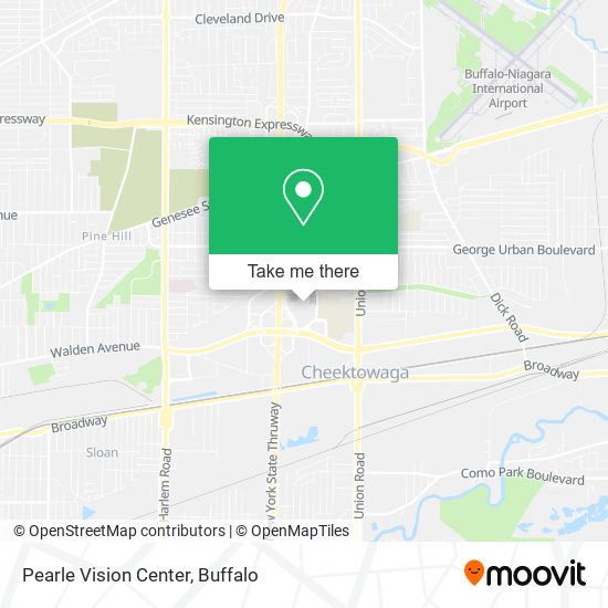 Pearle Vision Center map