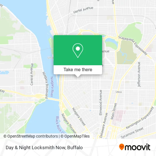 Day & Night Locksmith Now map