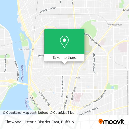 Elmwood Historic District East map