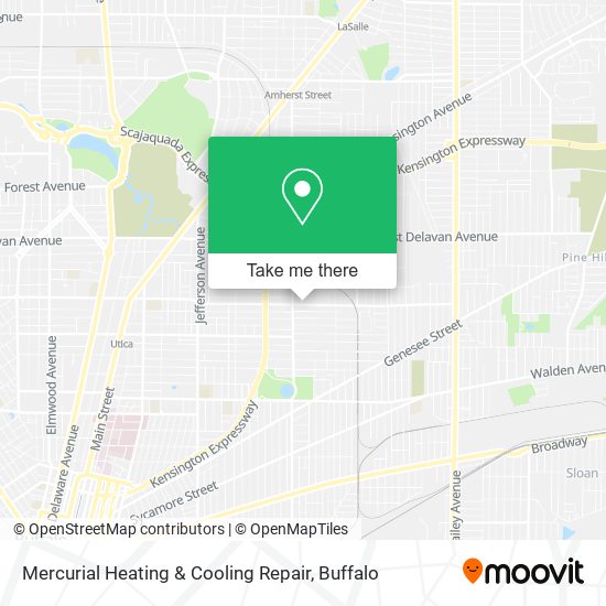 Mapa de Mercurial Heating & Cooling Repair