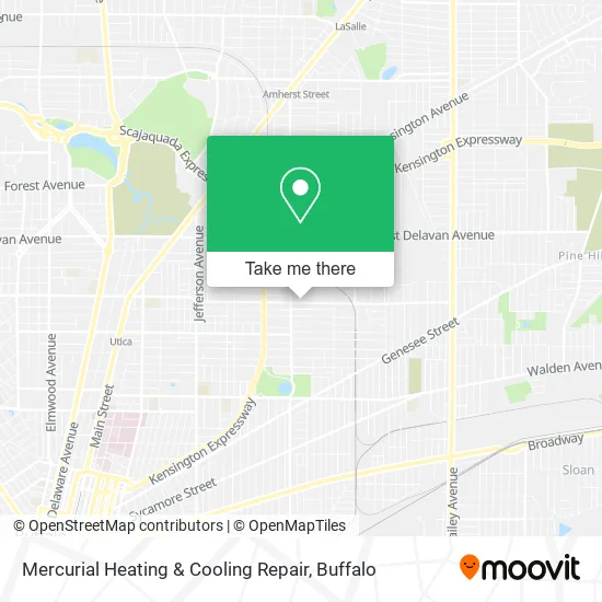 Mercurial Heating & Cooling Repair map