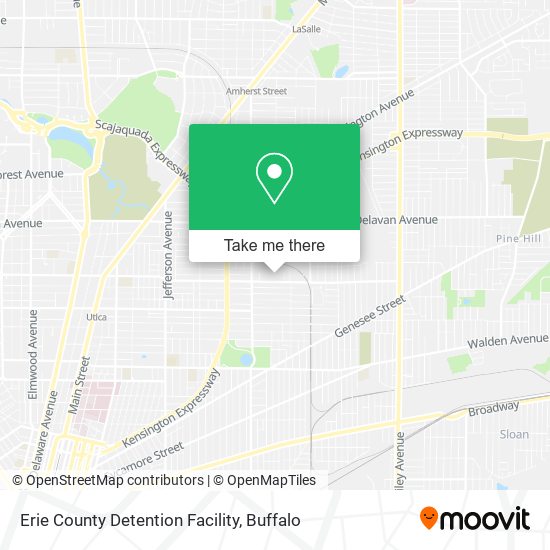 Erie County Detention Facility map