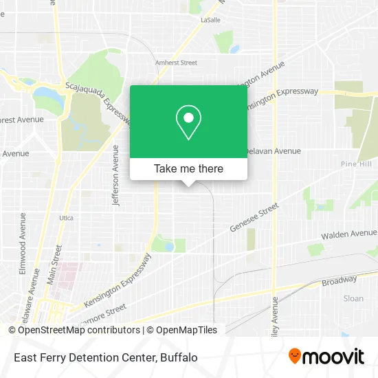East Ferry Detention Center map